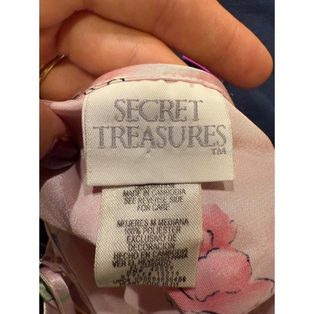 Secret Treasures Pink Floral Cami Tank Top Women's Medium - Picture 3 of 4